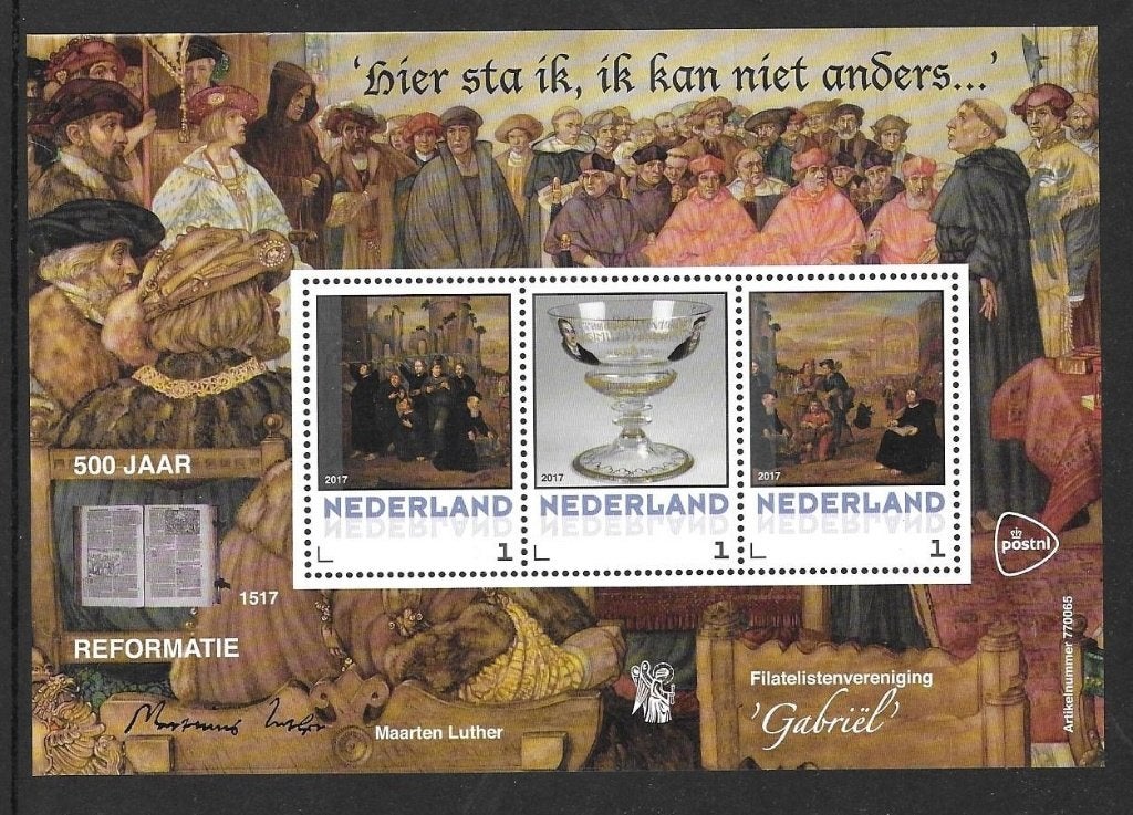 Velletje persoonlijke zegels, Gabriel Luther, postfris, Postzegels en Munten, Ophalen of Verzenden, Postfris