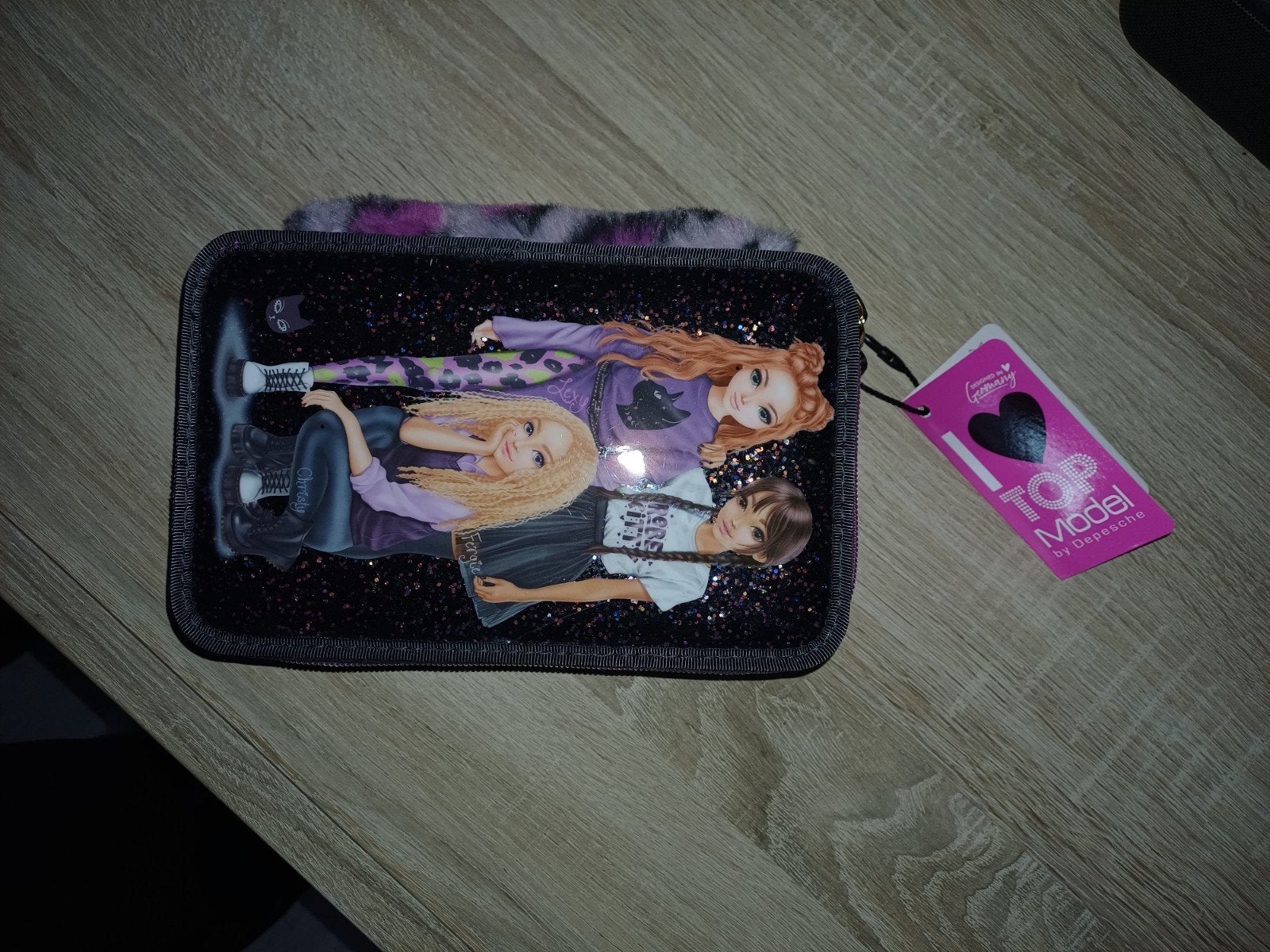 Nieuw Depesche TOPModel 3-vaks etui Rebel Kitty multicolor g, Diversen, Ophalen of Verzenden