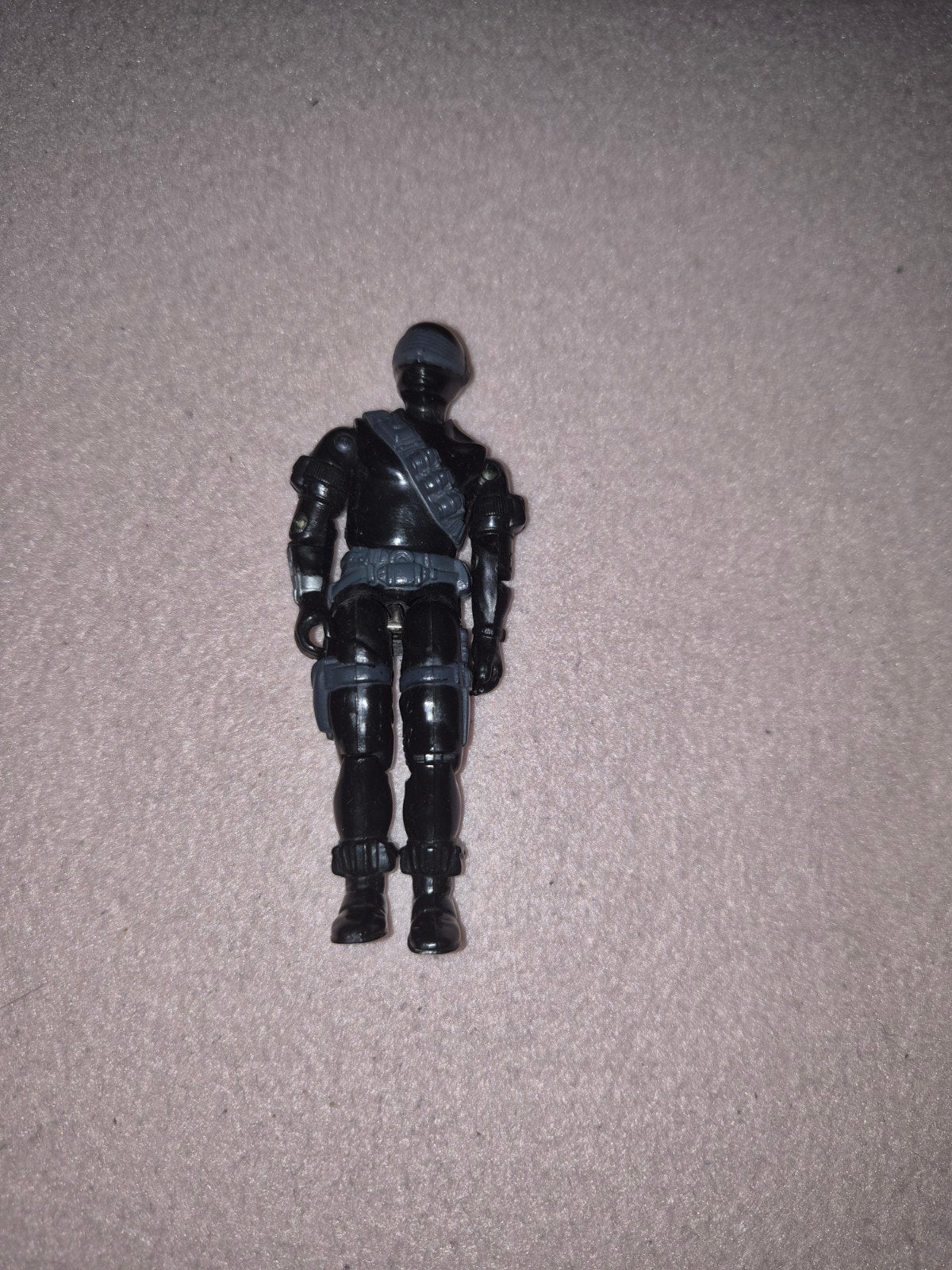 vintage G.I. Joe Snake Eyes V2 actiefiguur uit 1985, Ophalen of Verzenden, Gebruikt