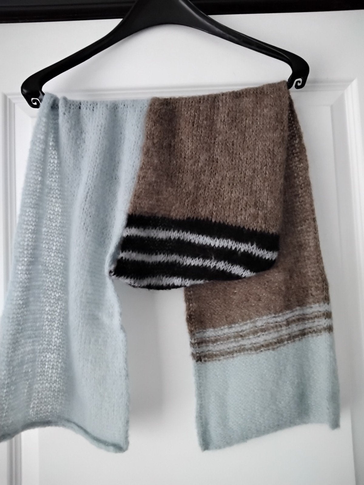 Handgebreide zijde/alpaca sjaal - 2 meter, Made by me, Ophalen of Verzenden, Nieuw, Sjaal