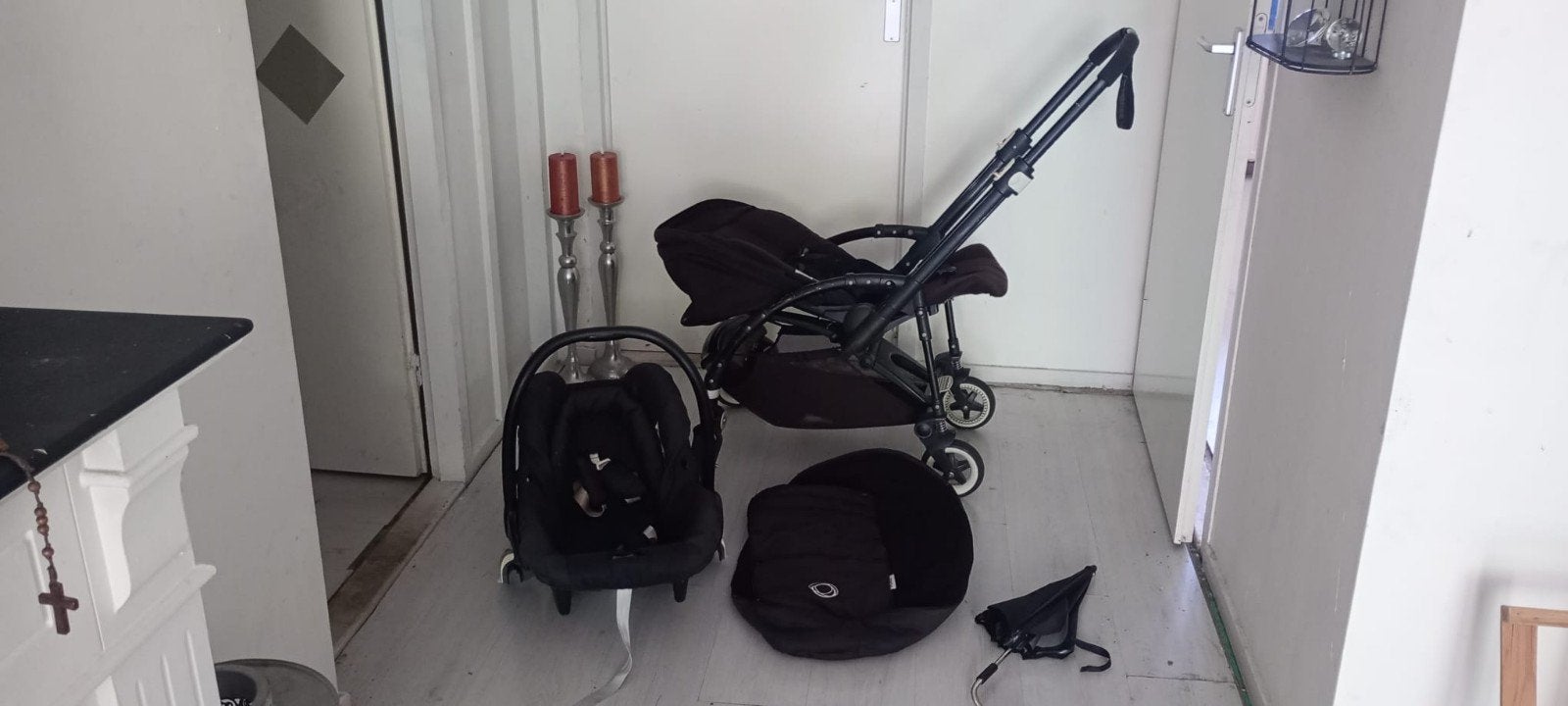 Bugaboo 3-in-1 Combiwagen met Autostoeltje en Reiswieg, TEAB, Ophalen, Gebruikt, Met autostoeltje, Bugaboo