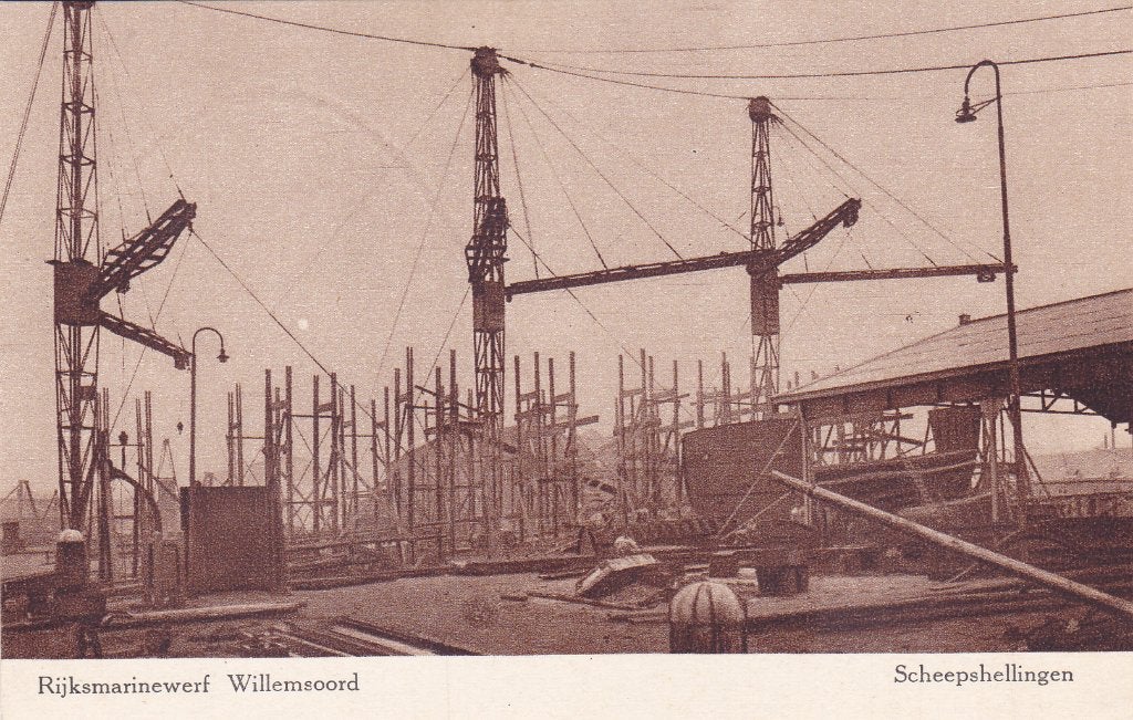 (Den) Helder. kaart Rijkswerf Willemsoord Scheepshellingen, Verzenden, Voor 1920, Ongelopen, Noord-Holland