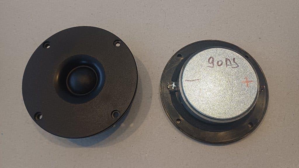 2 x Grs 1" tweeter - 8ohm - 90db - 50/100watt als nieuw, Overige merken, Ophalen of Verzenden, Zo goed als nieuw, 60 tot 120 watt