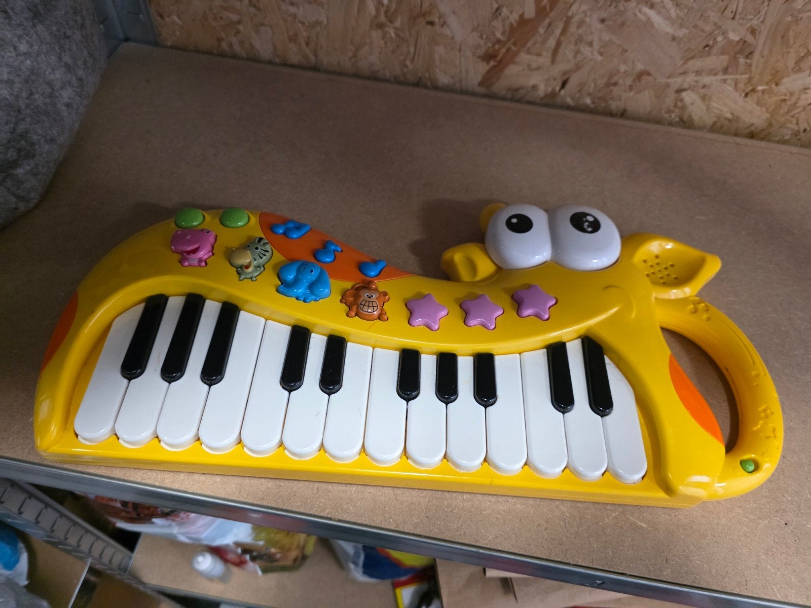 Muzikaal Speelgoed: Piano Mat, Keyboard, Gitaar, Projector, Ophalen of Verzenden, Gebruikt, Speelkleed, Met licht