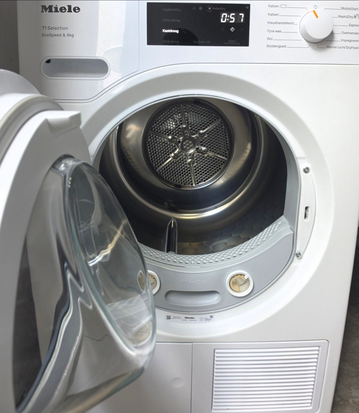 Miele T1 Selection EcoSpeed 9kg Warmtepompdroger 2023, Wolprogramma, 8 tot 10 kg, Ophalen of Verzenden, Zo goed als nieuw