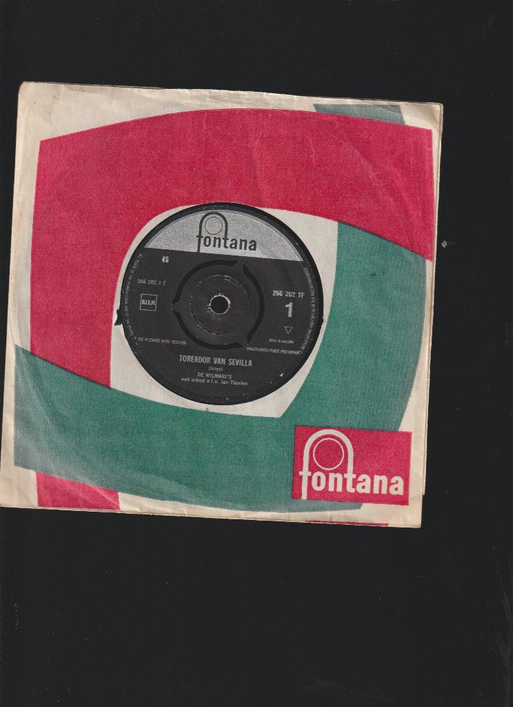 DE WILMARI'S  --  TOREADOR  VAN  SEVILLA, Cd's en Dvd's, Vinyl Singles, Gebruikt, Verzenden, 7 inch, Single