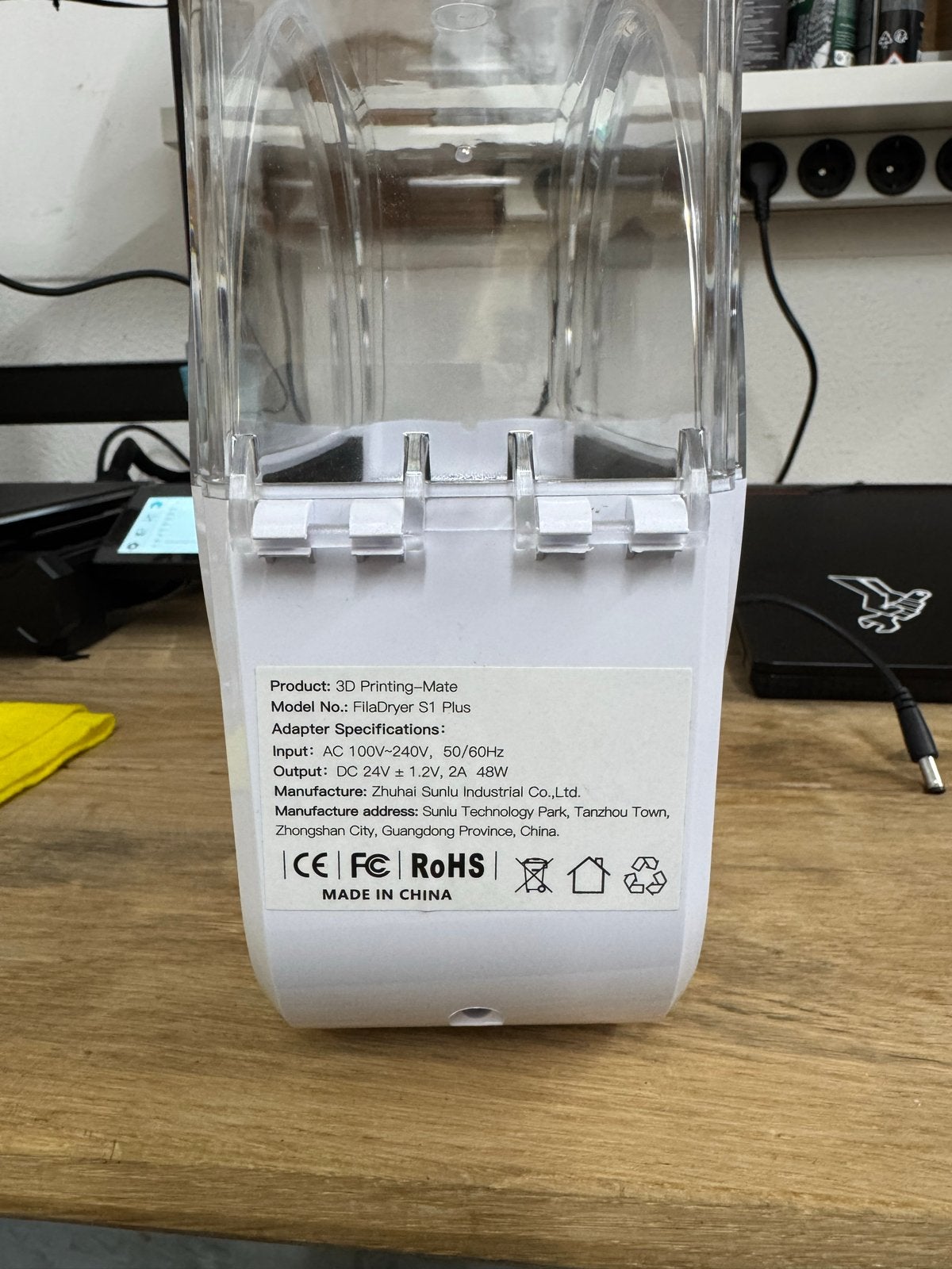 Sunlu FilaDryer S1 Plus filament droger, Ophalen of Verzenden, Zo goed als nieuw