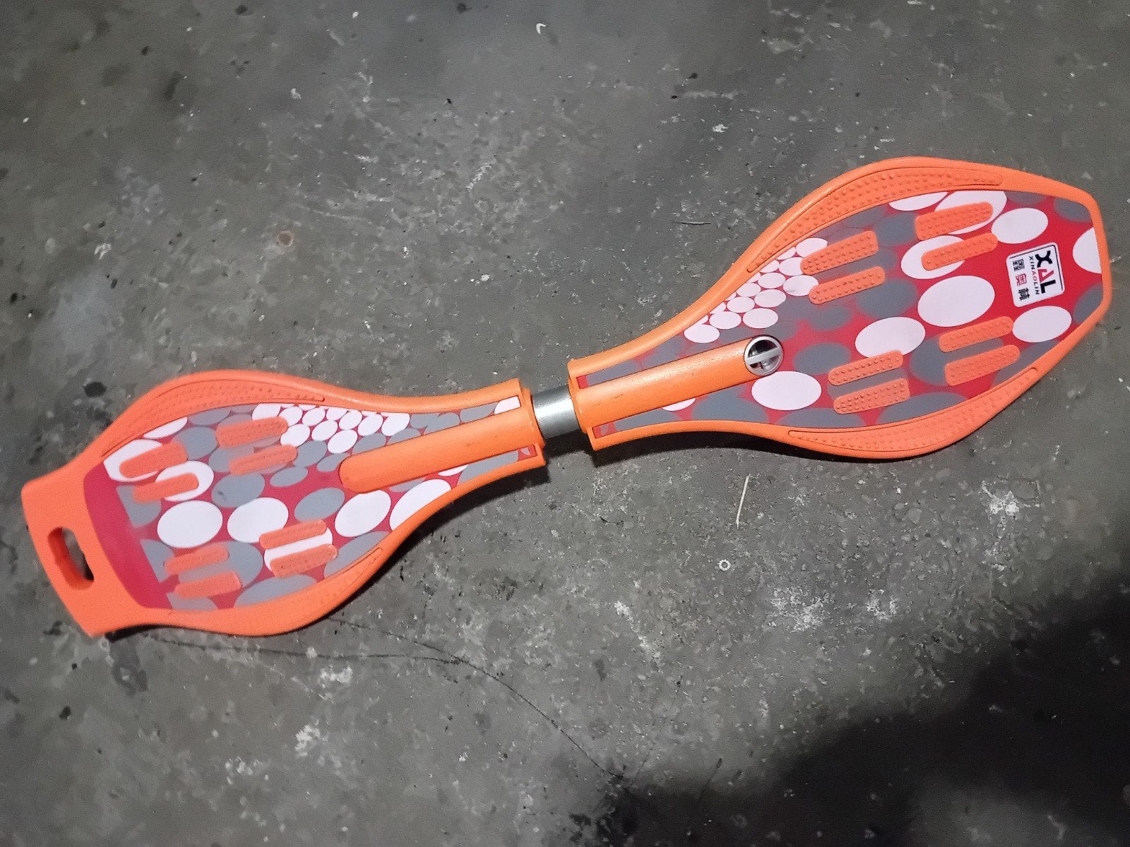 Waveboard - Oranje met grijs patroon, Ophalen of Verzenden, Gebruikt, Waveboard