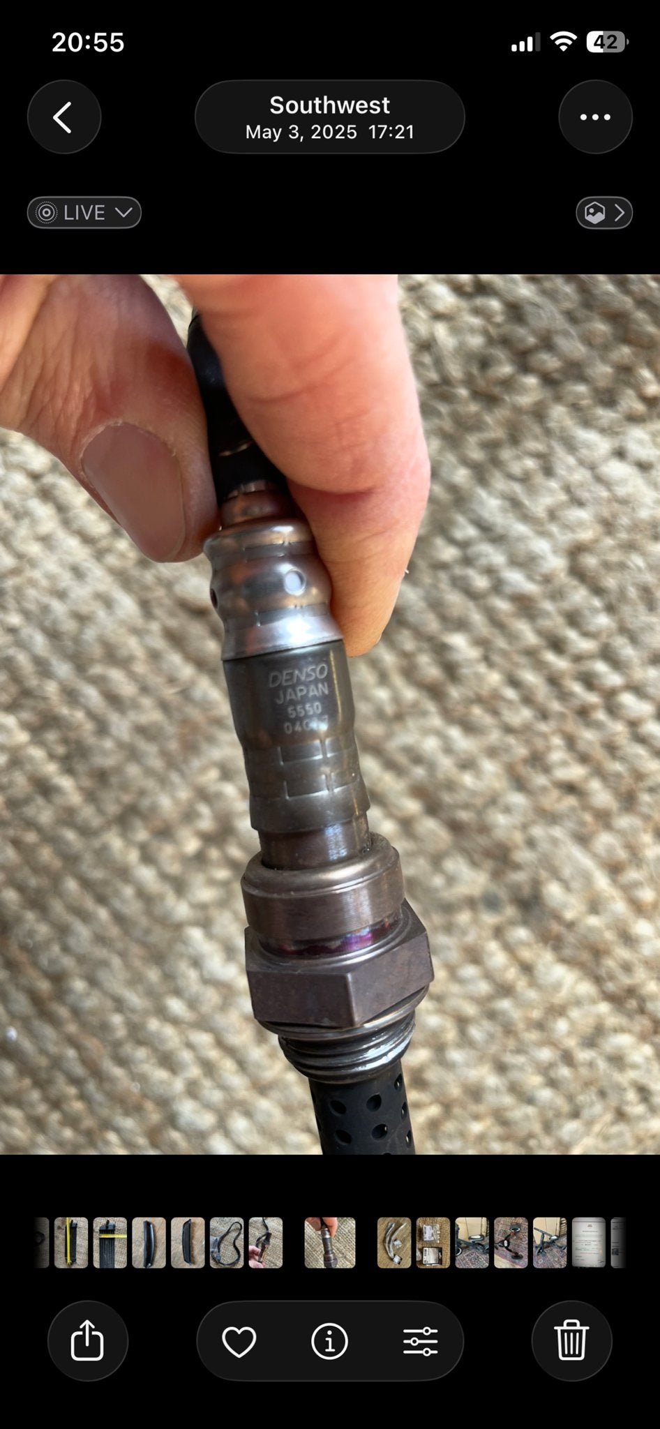 HONDA K20A2 DENSO Lambdasonde Zuurstofsensor, Auto-onderdelen, Motor en Toebehoren, Ophalen of Verzenden, Gebruikt, Universele onderdelen