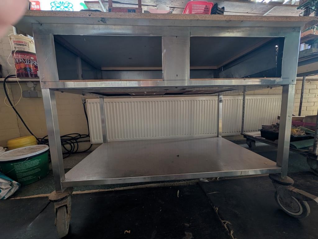 Stevige werkbank op wielen - Ideaal voor garage/werkplaats, Ophalen, Gebruikt, 120 tot 170 cm