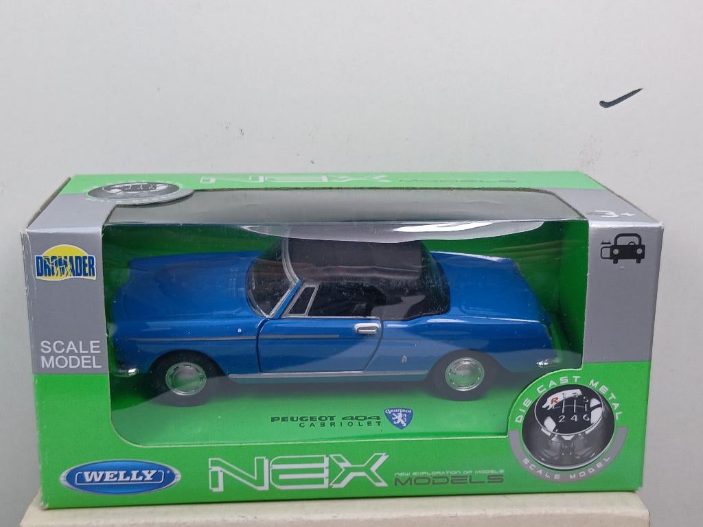 welly 1/36  peugeot 404 cabrio, Ophalen of Verzenden, Zo goed als nieuw, Auto, Overige merken