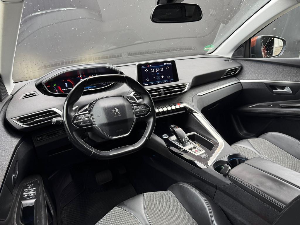 Peugeot 3008 1.2 PureTech Allure|Automaat, Auto's, Peugeot, Gebruikt, 1199 cc, Bruin, Leder en Stof