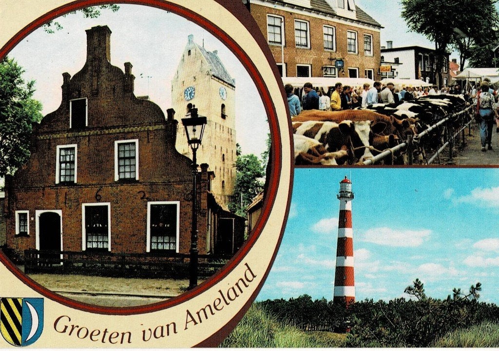 Ameland, Verzenden, 1980 tot heden, Gelopen, Waddeneilanden