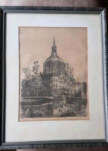Hervormde Mare Kerk Leiden Marius Janssen gesigneerd, Ophalen