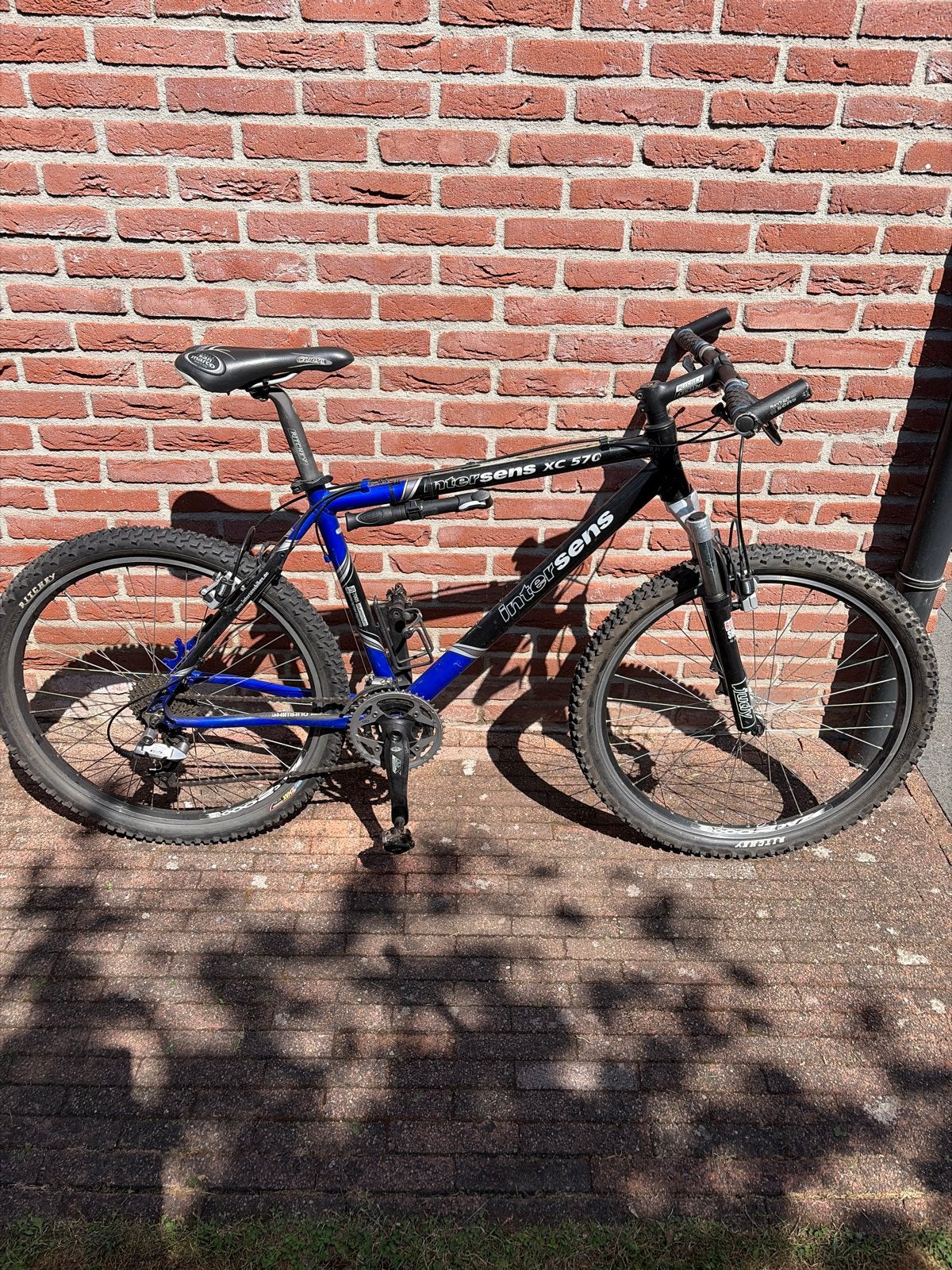 Intersens XC 570 Mountainbike - Shimano LX, Rock Shox, Gebruikt, Hardtail, Velgrem, 49 tot 53 cm