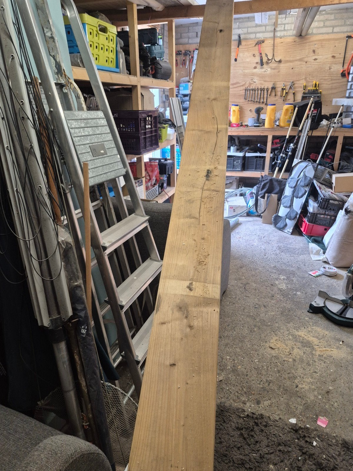 vuren balk 70×190×50000, Doe-het-zelf en Verbouw, Hout en Planken, Ophalen, Gebruikt, 25 tot 50 mm, 300 cm of meer