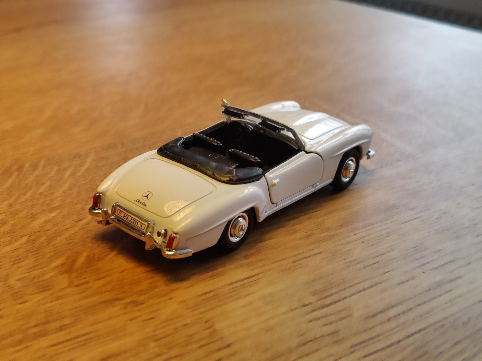 Welly Mercedes 190 SL WIT, Ophalen of Verzenden, Auto