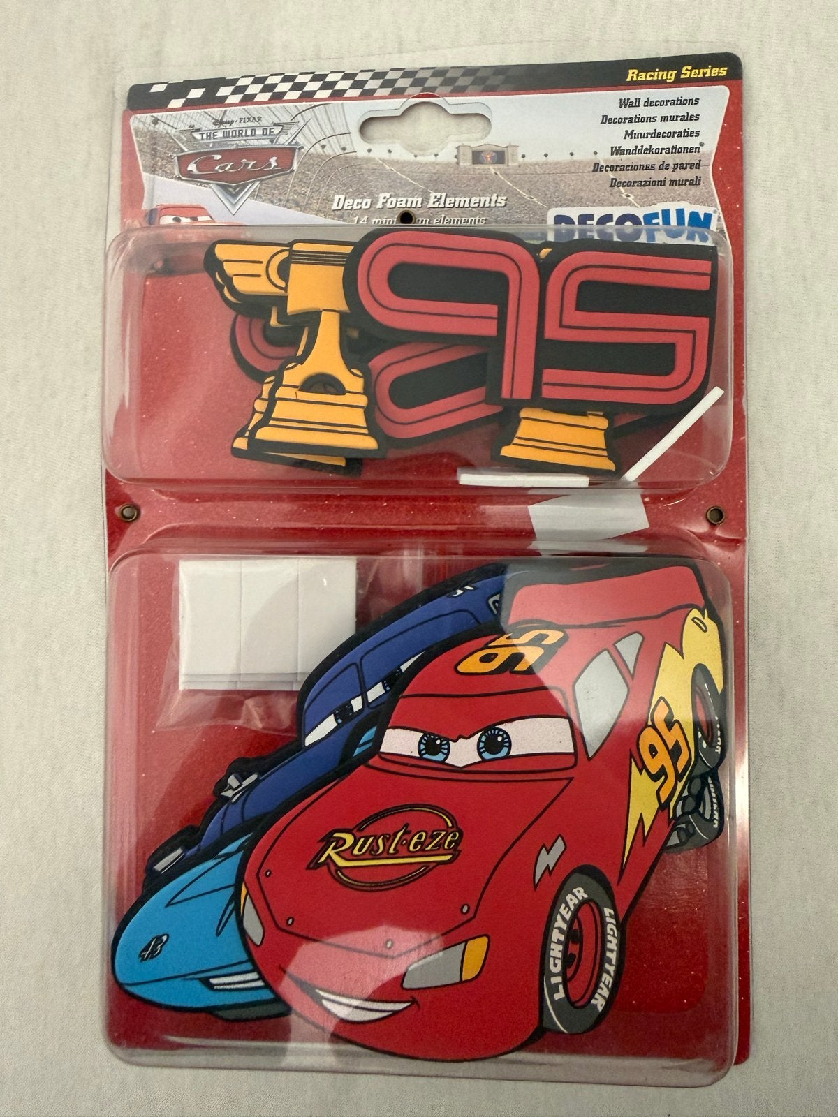 Disney Pixar Cars Deco Foam Elements Muurdecoratie, Zelfklevend, Nieuw, Ophalen of Verzenden, Wanddecoratie