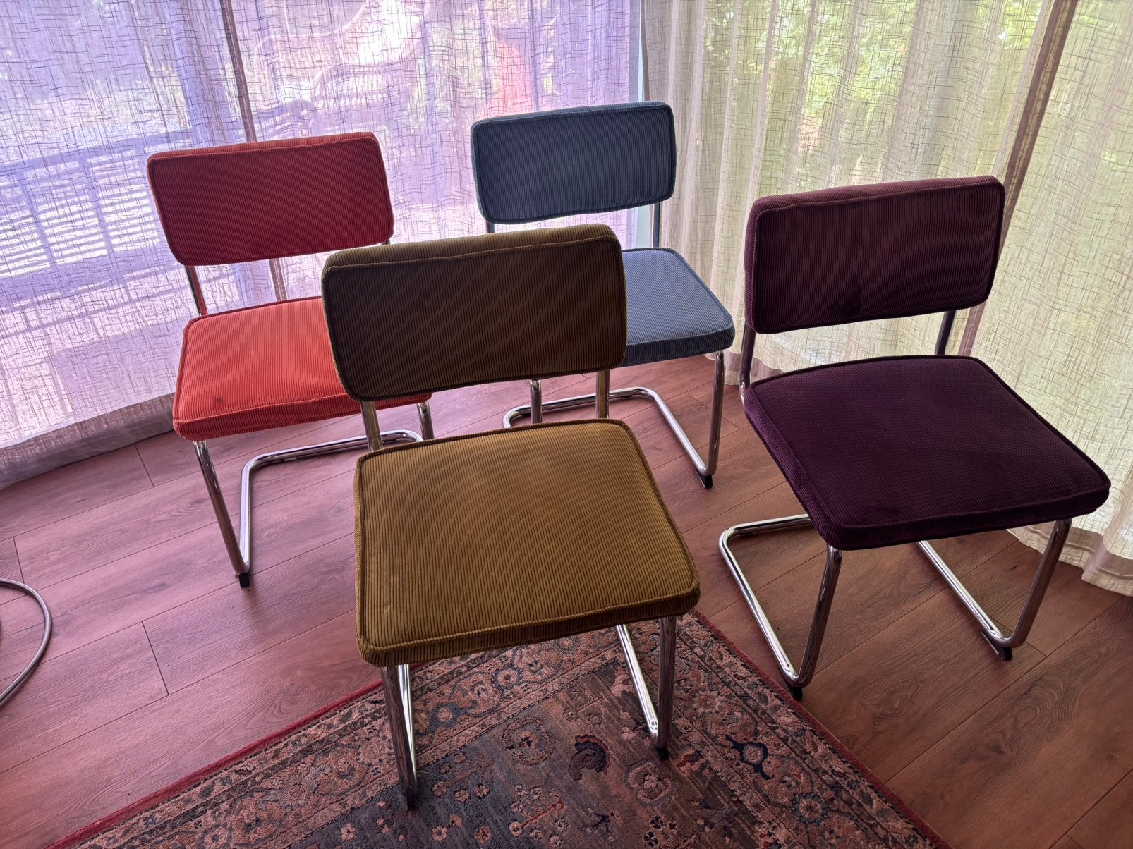 6x eetkamerstoel Brovst rib, Huis en Inrichting, Stoelen, Ophalen, Gebruikt, Overige kleuren, Stof