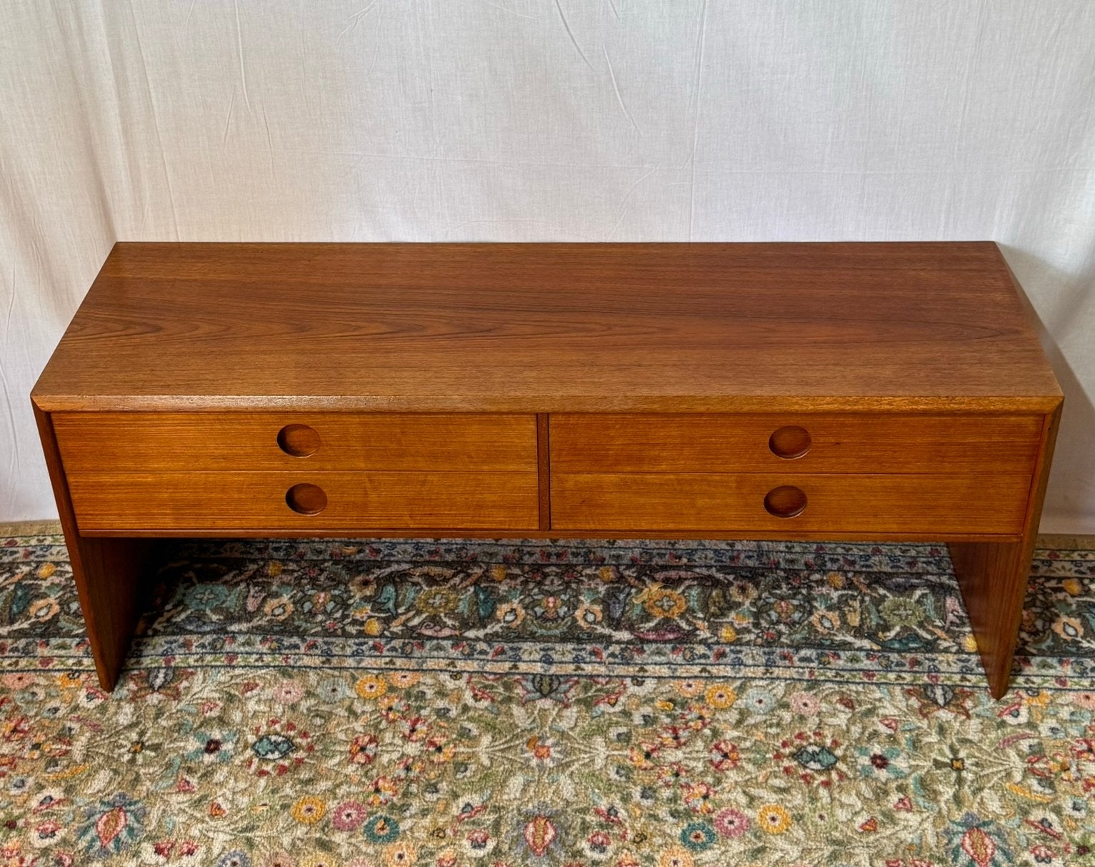 Kai Kristiansen Lowboard Dressoir Deens design, Ophalen, Mid century space age, 100 tot 150 cm, Teakhout