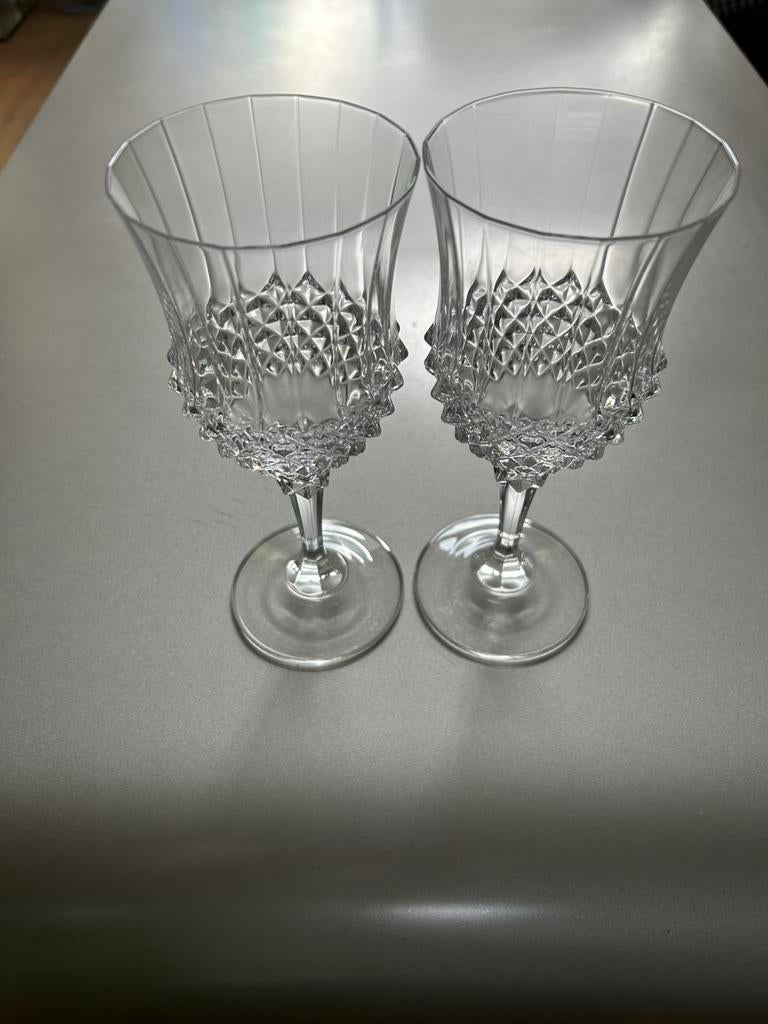 2 Cristal d’Arques Durand wijnglazen, Ophalen of Verzenden