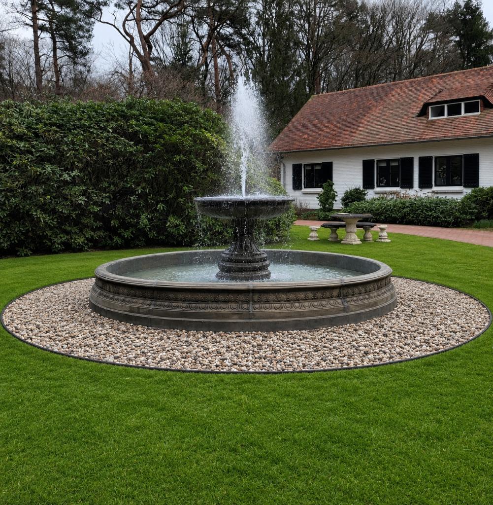 Grote fonteinrand met fontein sproeier, Tuin en Terras, Waterpartijen en Fonteinen, Ophalen, Nieuw, Beton, Fontein