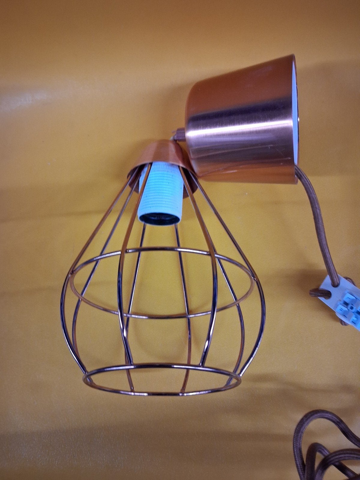 koper kleurige lampenkap plafondverlichting IKEA, Ophalen of Verzenden, Gebruikt, Metaal