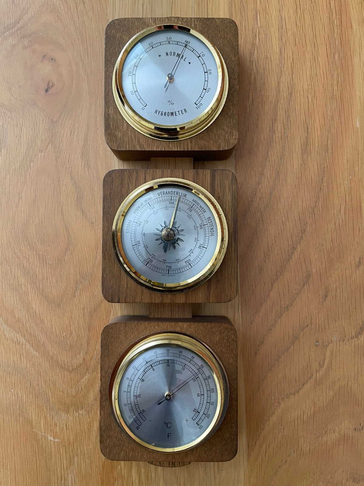 Tekoop: barometer, hygrometer en thermometer in één., Ophalen, Gebruikt