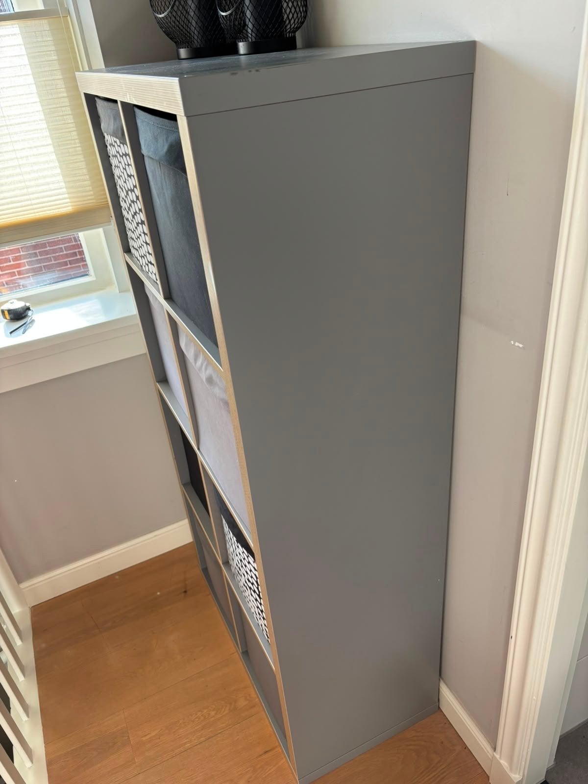 IKEA KALLAX Open kast grijs met 8 vakken, Huis en Inrichting, Kasten | Overige, Ophalen, Gebruikt