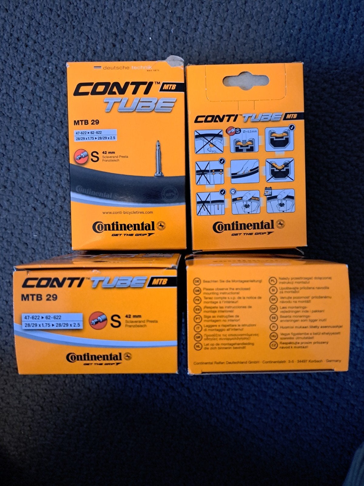 Continental Conti Tube MTB 29 Binnenbanden (4 stuks), Fietsen en Brommers, Fietsonderdelen, Band, Nieuw, Ophalen of Verzenden