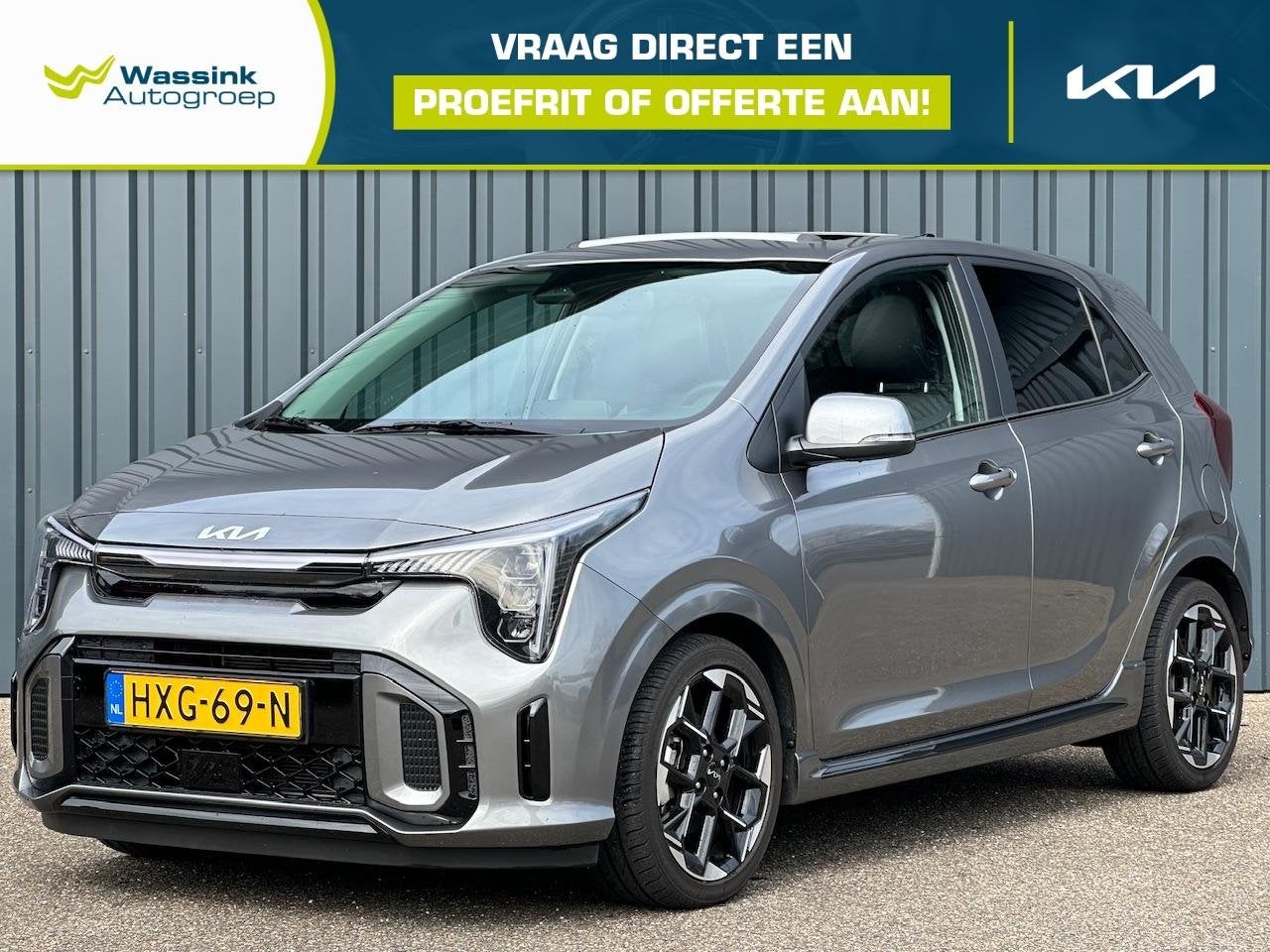 Kia Picanto GT-Line I Schuifkanteldak I Stoel/Stuurverwarmin, Voorwielaandrijving, Stof, 4 stoelen, Origineel Nederlands