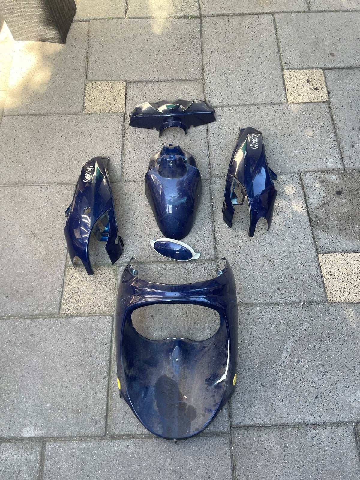 Peugeot Vivacity 2001 Kappen Set - Gebruikt, Fietsen en Brommers, Ophalen of Verzenden, Gebruikt, Kap, Peugeot