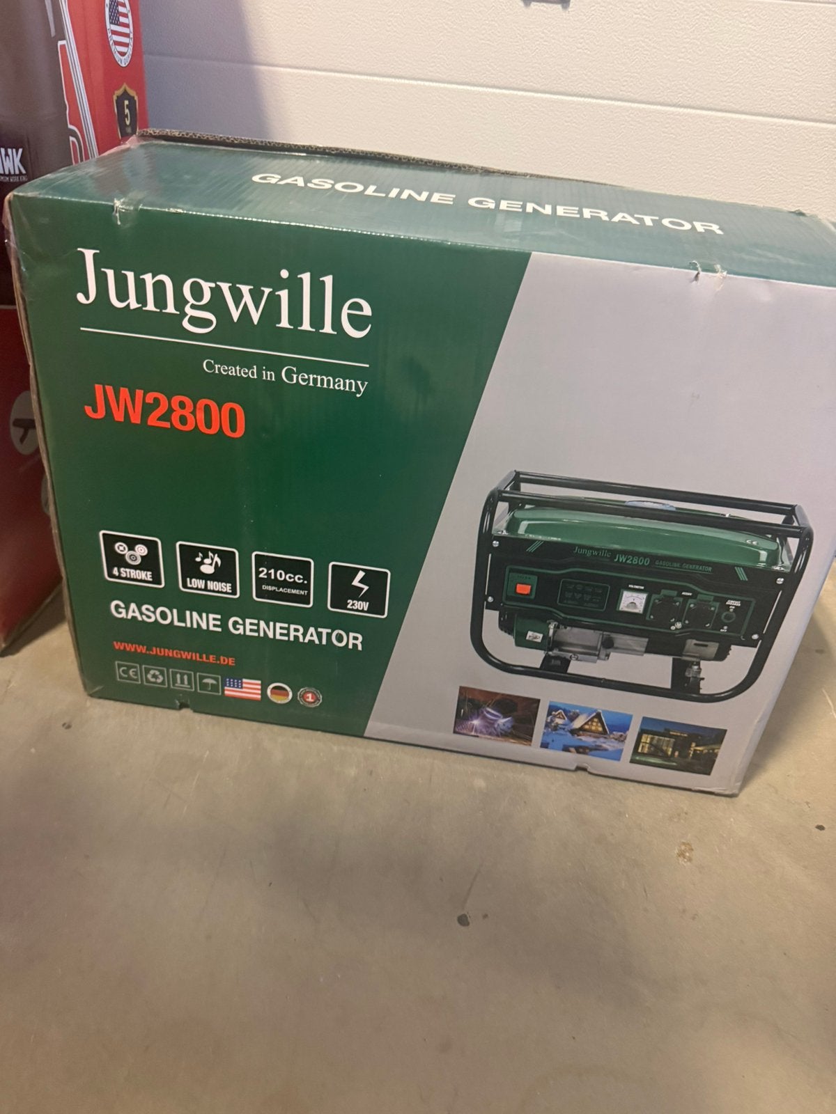 Jungwille JW2800 Benzine Aggregaat / Generator – Nieuw, Ophalen of Verzenden, Zo goed als nieuw, 1000 watt of meer, Haakse handslijpmachine