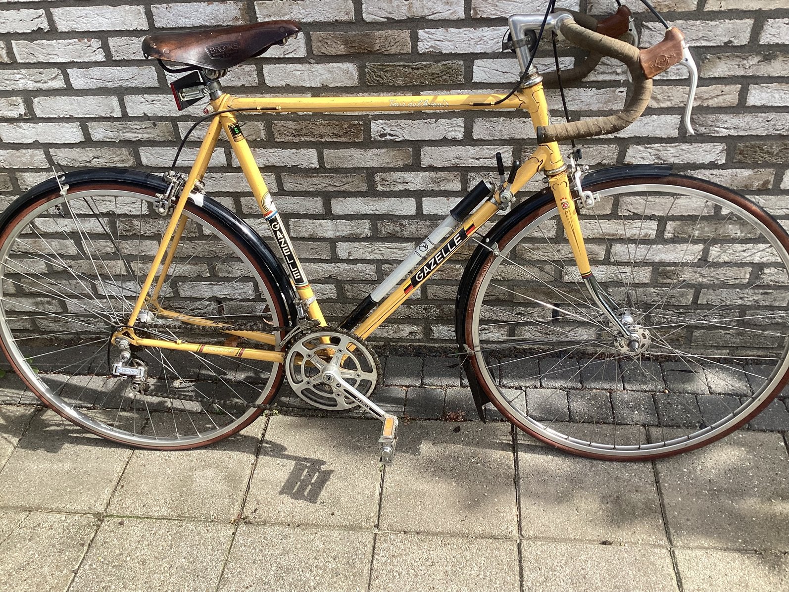Retro Gazelle race fiets Tour de avenir Reinolds frame531, 55 tot 59 cm, Ophalen, Jaren '60 of nieuwer