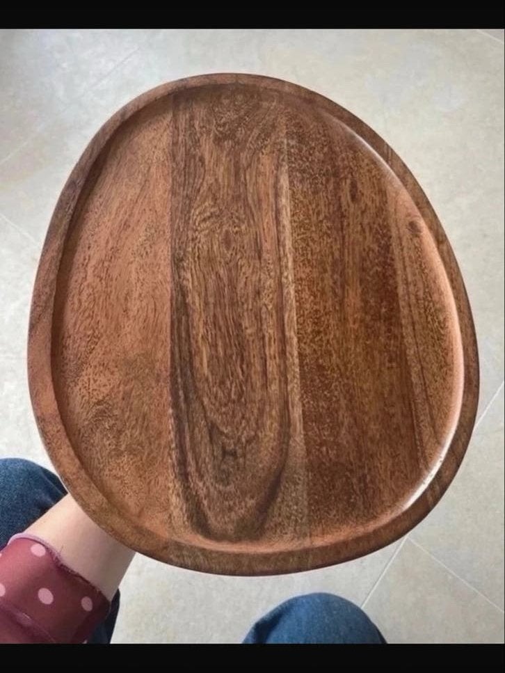 Woood bank tafeltje bijzettafel, Minder dan 45 cm, Minder dan 55 cm, Gebruikt, Ophalen of Verzenden