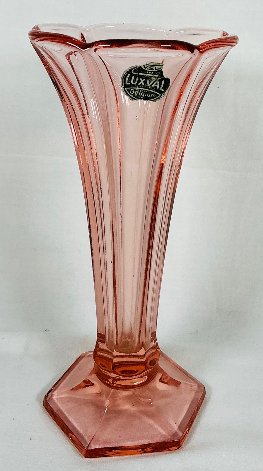 Val Saint Lambert VSL Luxval coupe Americain Art Deco vaas, Antiek en Kunst, Antiek | Glas en Kristal, Verzenden