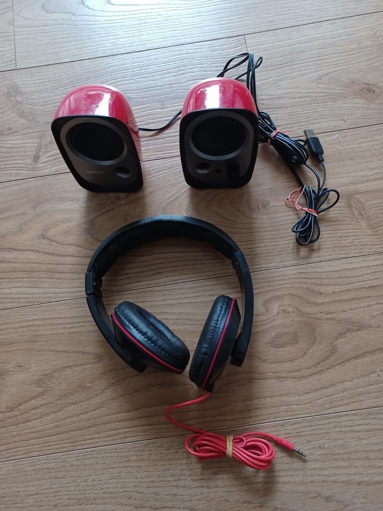 Edifier R12U speakers voor laptop of pc + hoofdtelefoon, Computers en Software, Pc speakers, Ophalen of Verzenden