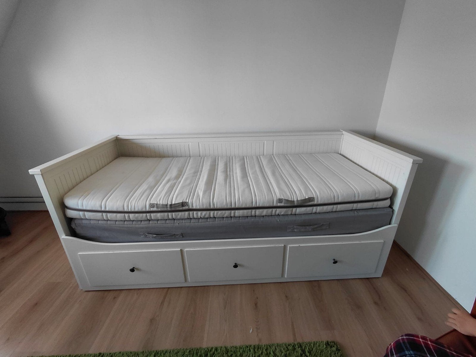 IKEA Hemnes Bedbank 80/160x200 met 3 laden, Ophalen of Verzenden, Gebruikt