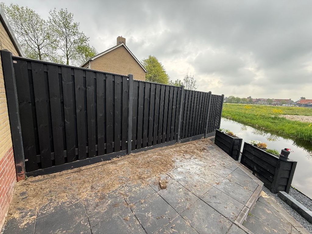Hout en beton schuttingen, gratis offerte!, Ophalen, 1 tot 2 meter, Minder dan 3 meter, Nieuw