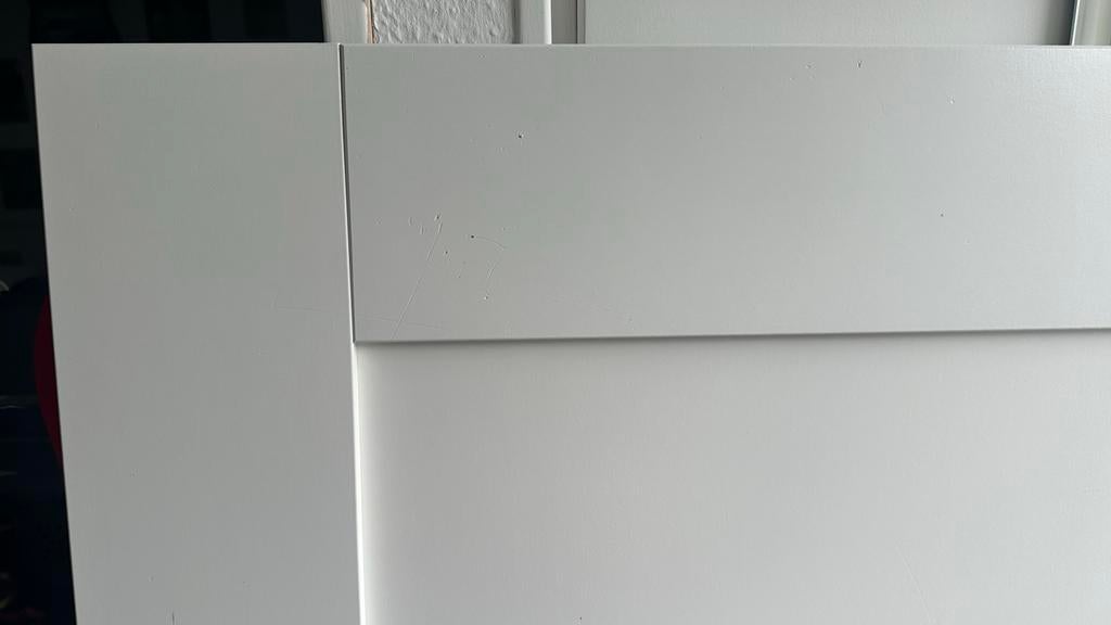 IKEA Brimnes hoofdeinde 140x200 cm met opbergruimte, Huis en Inrichting, Ophalen, Gebruikt, Wit, Tweepersoons