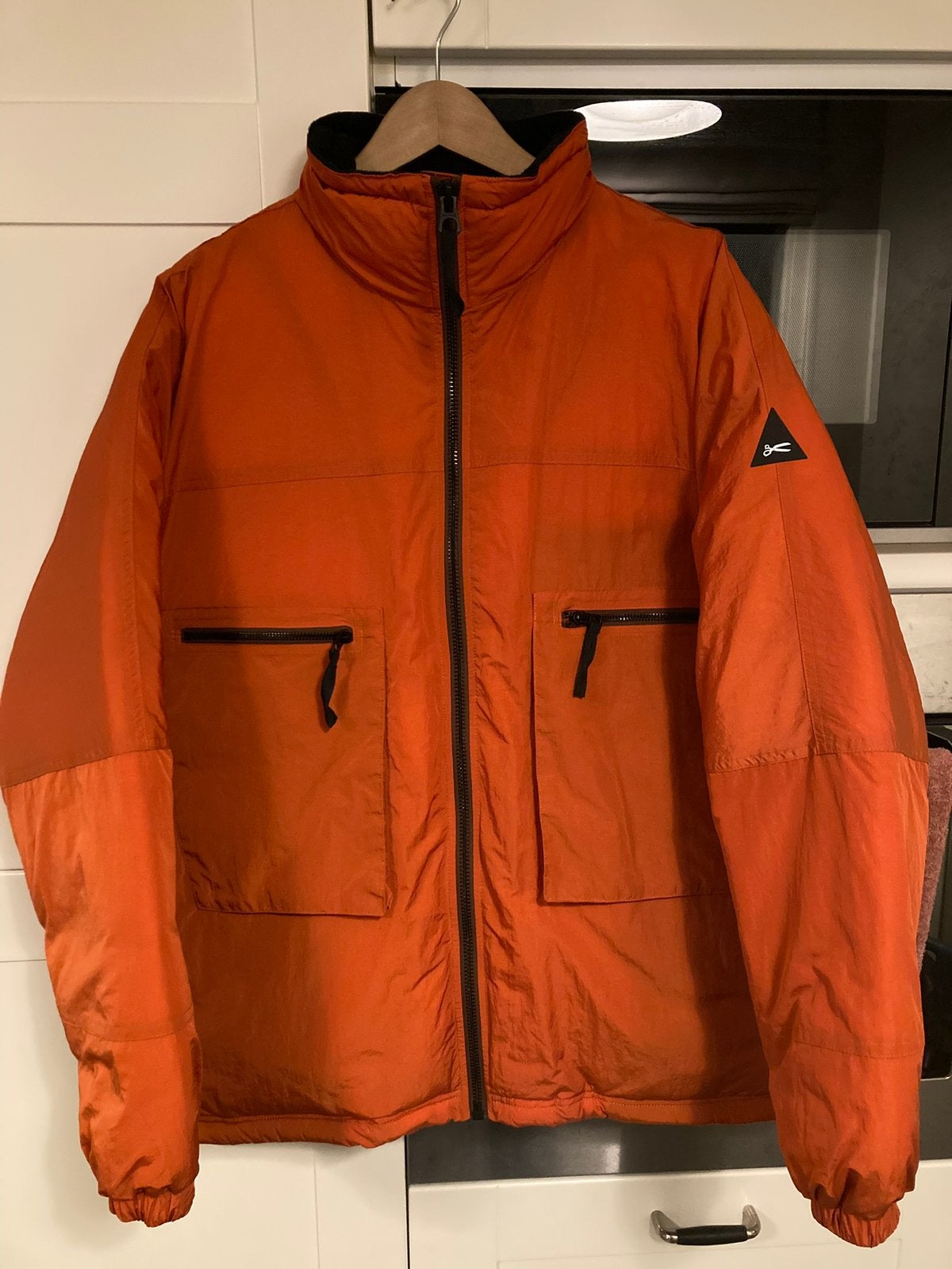 Warme Denham donsjas / down jacket, Ophalen of Verzenden, Nieuw, Maat 52/54 (L), Oranje
