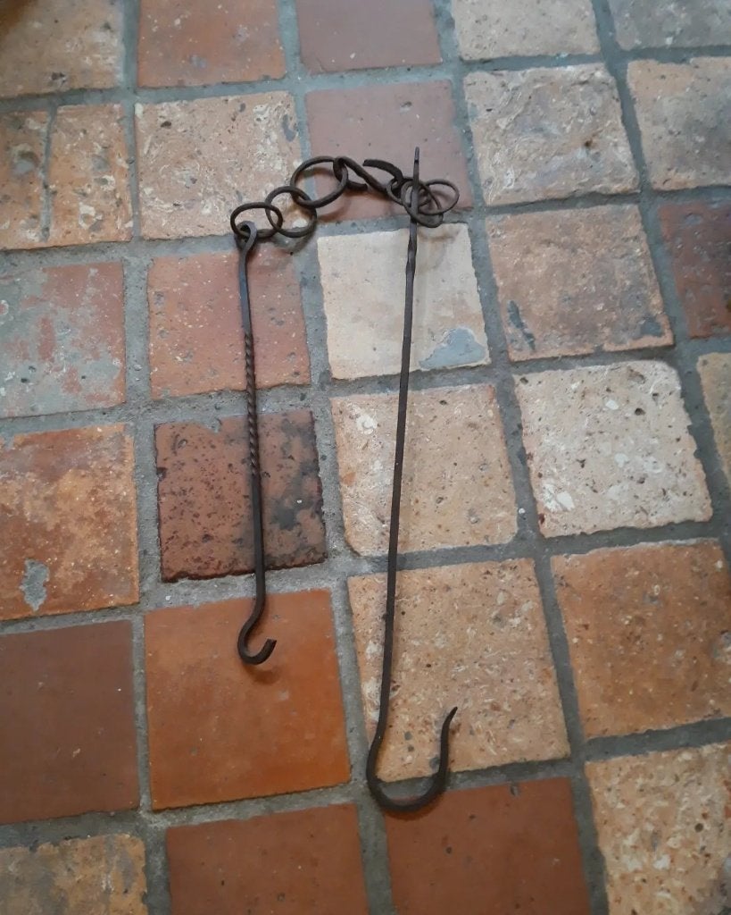 Oude haardhaal / schoorsteenhaal., Antiek en Kunst, Ophalen of Verzenden