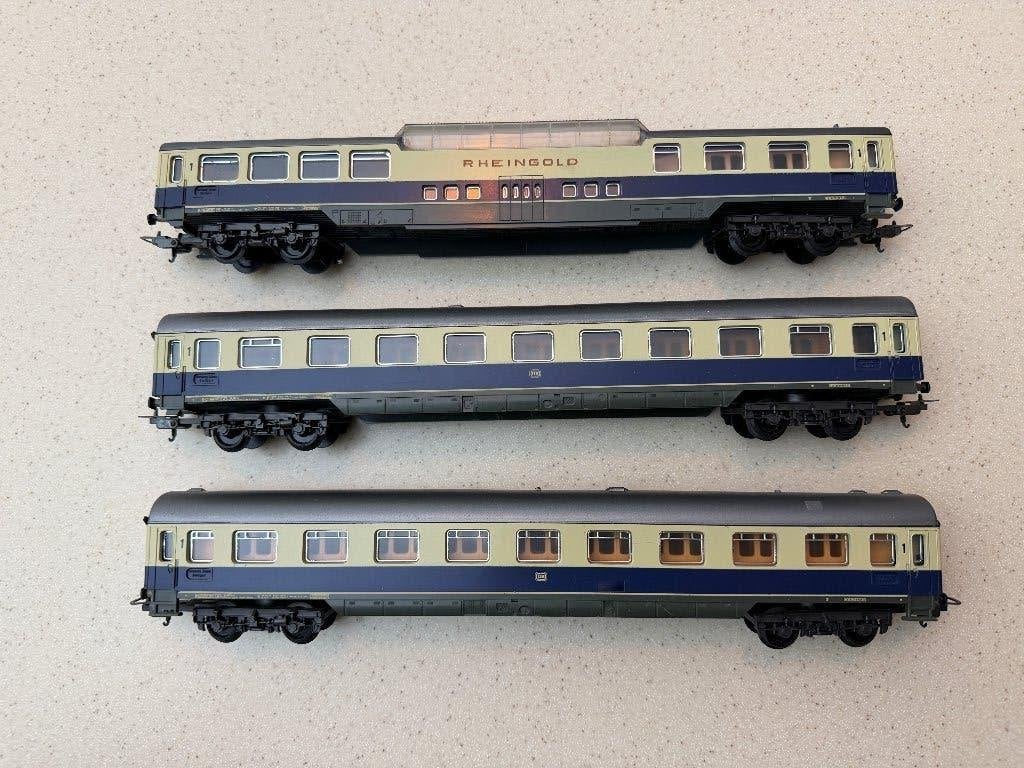 Lima Rheingold wagons, Hobby en Vrije tijd, Gebruikt, Gelijkstroom of Wisselstroom, Wagon, Ophalen of Verzenden