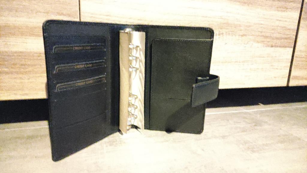 Zwarte A6 map organizer - nieuw, Diversen, Ophalen of Verzenden, Nieuw