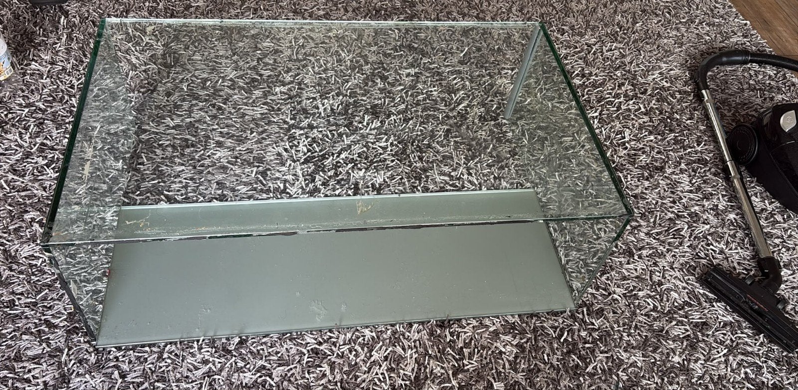 Moderne glazen salontafel, Ophalen, Zo goed als nieuw