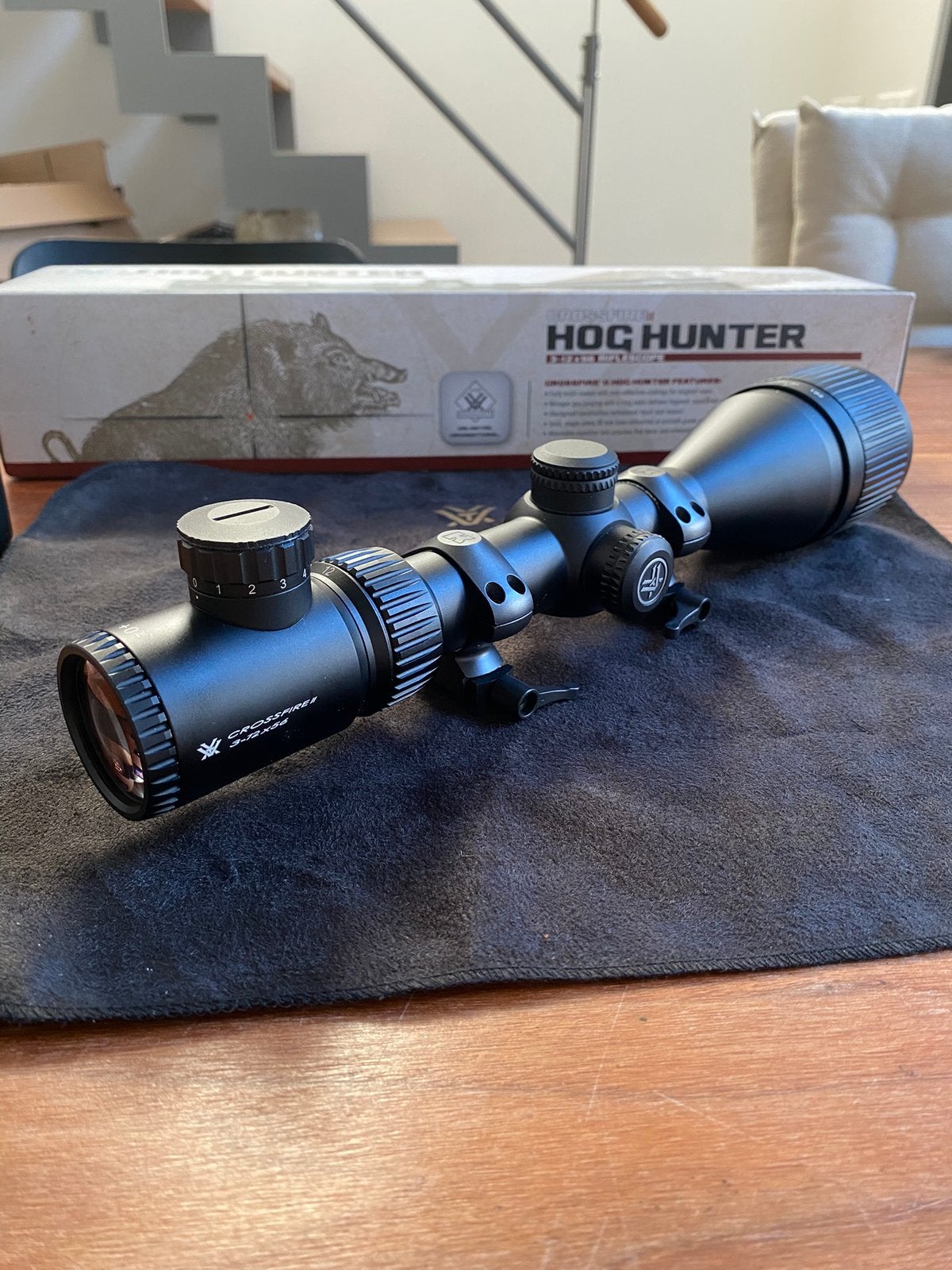 Richtkijker Vortex 3-12x56 met lichtpunt en snelmontage, Ophalen of Verzenden, Zo goed als nieuw, Overige typen