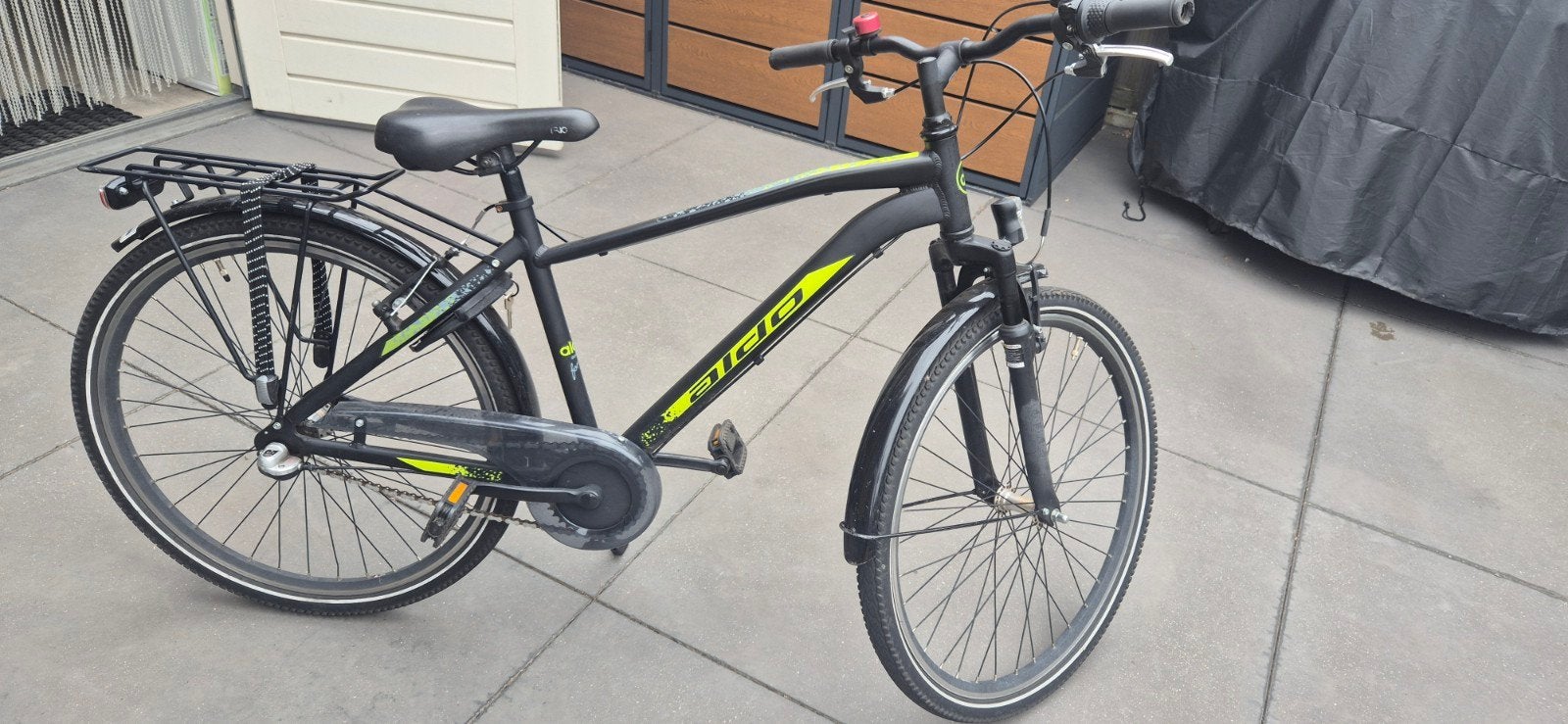 Jongens fiets Aldo 26 inch tot  ongeveer 12jaar, Gebruikt, Velgrem, Minder dan 49 cm, Ophalen