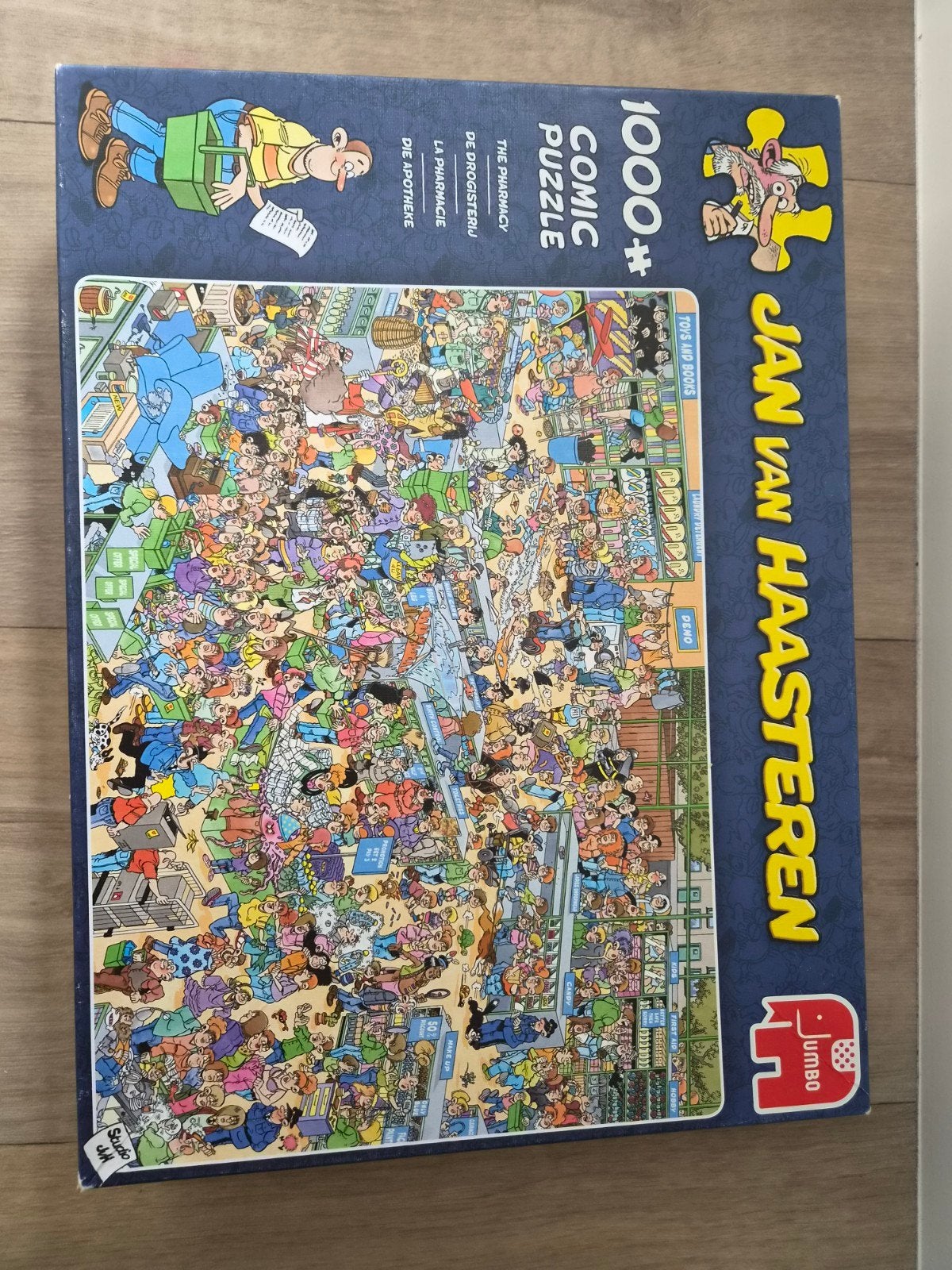 Jan van Haasteren De Drogisterij 1000+ stukjes, Ophalen of Verzenden, 500 t/m 1500 stukjes, Gebruikt, Legpuzzel