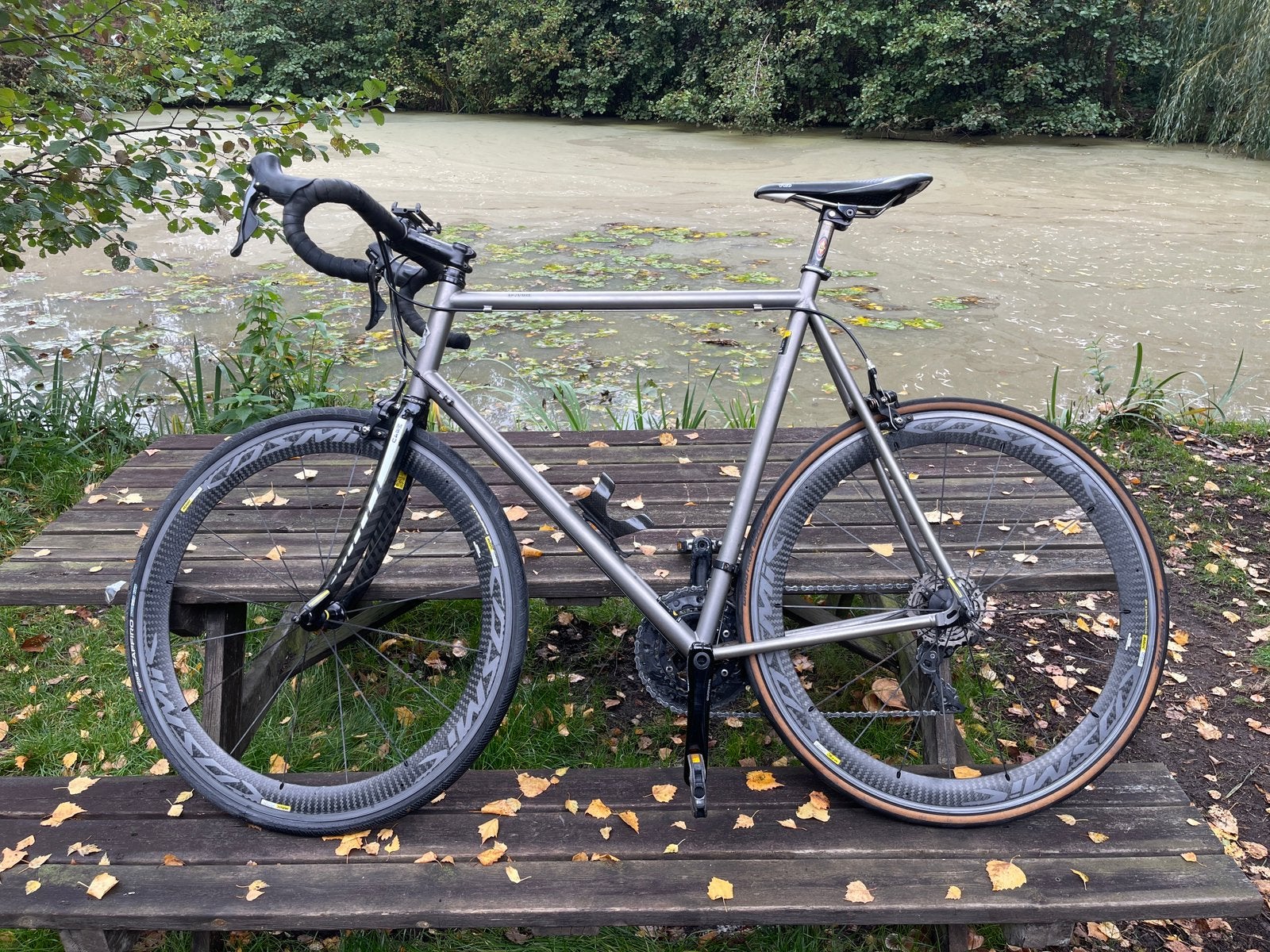 Morati Titanium Racefiets 61cm, Gebruikt, 15 tot 20 versnellingen, 57 tot 61 cm, Ophalen