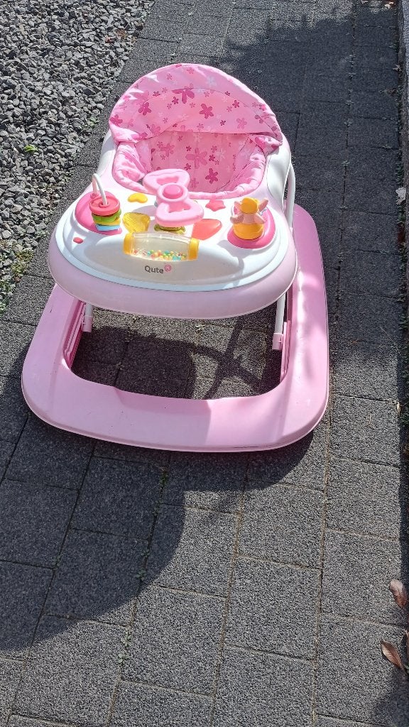 Qute loopwagen roze, Ophalen, Gebruikt, Overige typen, Met licht